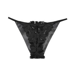 Victoria’s Secret LUXE LINGERIE Floral Embroidery Brazilian Panty